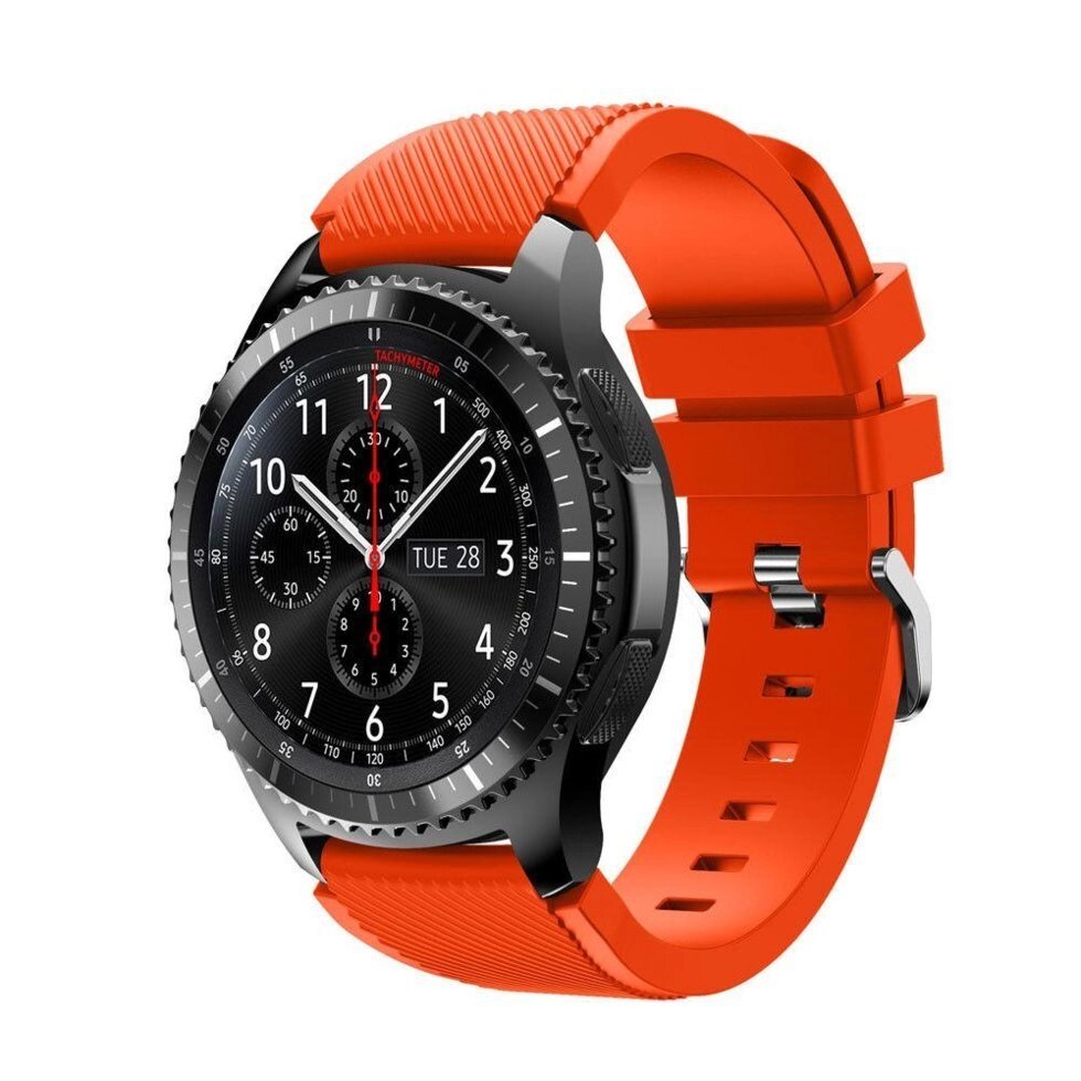 Силіконовий ремінець Primo для годинника Samsung Gear S3 Classic SMR770 / Frontier RM760 Orange від компанії Інтернет-магазин "FotoUSB" - фото 1