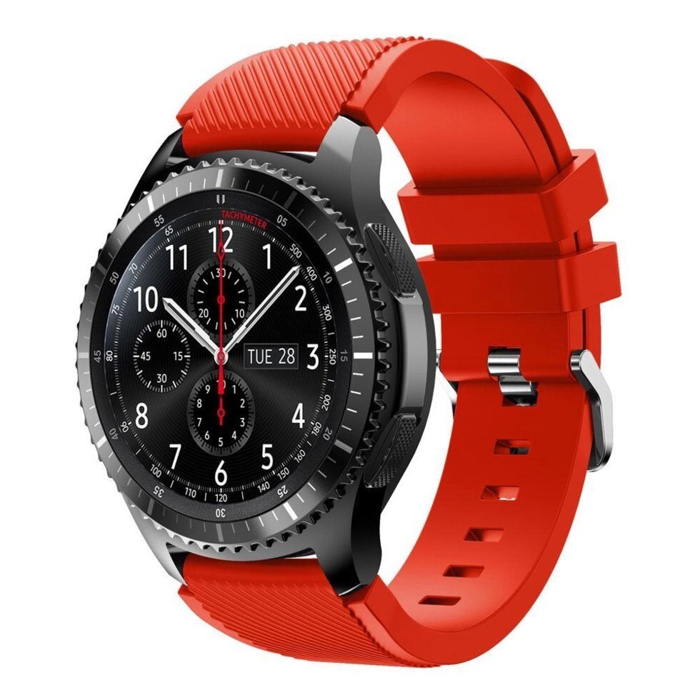 Силіконовий ремінець Primo для годинника Samsung Gear S3 Classic SMR770 / Frontier RM760 Red від компанії Інтернет-магазин "FotoUSB" - фото 1