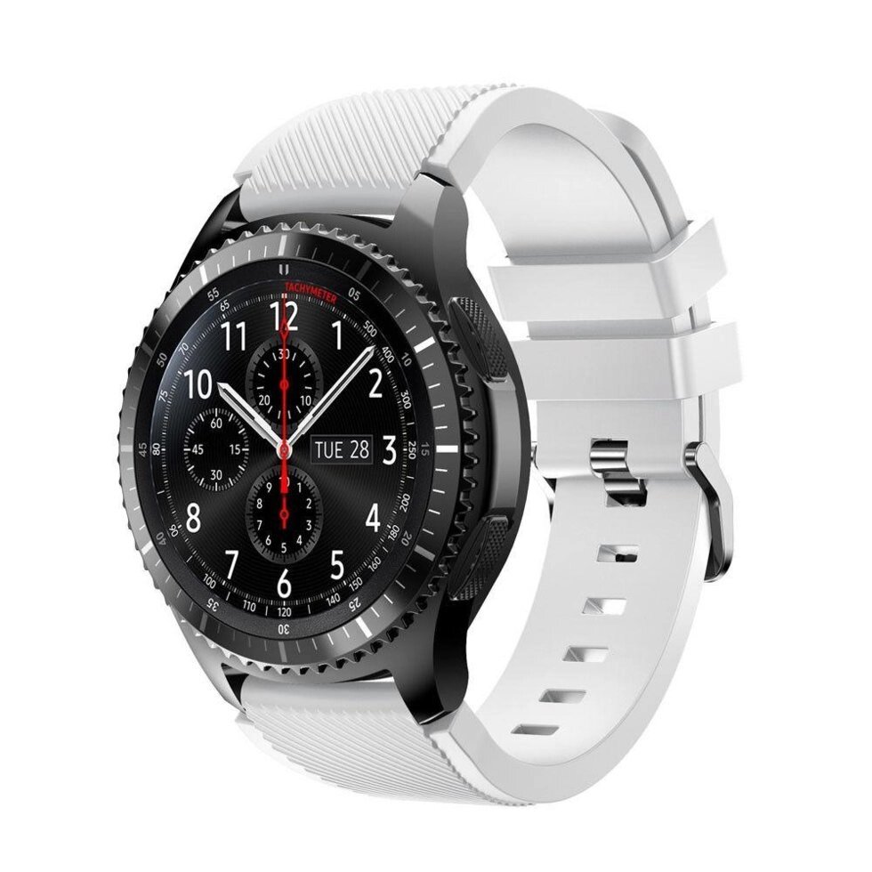 Силіконовий ремінець Primo для годинника Samsung Gear S3 Classic SMR770 / Frontier RM760 White від компанії Інтернет-магазин "FotoUSB" - фото 1