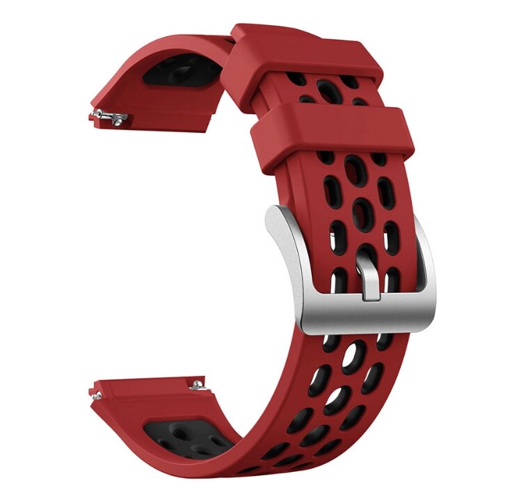 Силіконовий ремінець Primo Perfor Classiс для смарт годин Huawei Watch GT 2e - Red / Black від компанії Інтернет-магазин "FotoUSB" - фото 1