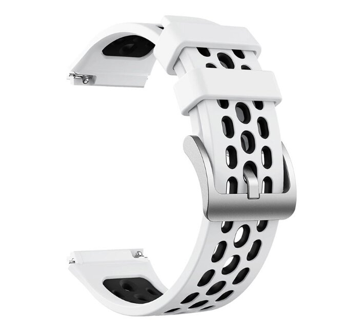 Силіконовий ремінець Primo Perfor Classiс для смарт годин Huawei Watch GT 2e - White / Black від компанії Інтернет-магазин "FotoUSB" - фото 1