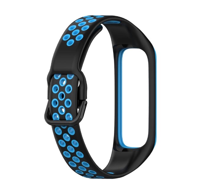 Силіконовий ремінець Primo Perfor Sport для фітнес-браслета Samsung Galaxy Fit 2 (SM-R220) - Black & Blue від компанії Інтернет-магазин "FotoUSB" - фото 1