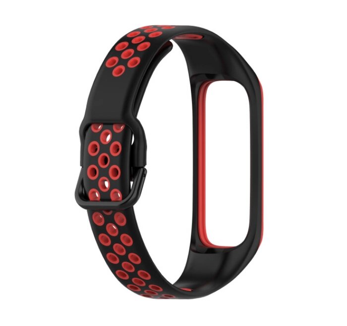 Силіконовий ремінець Primo Perfor Sport для фітнес-браслета Samsung Galaxy Fit 2 (SM-R220) - Black & Red від компанії Інтернет-магазин "FotoUSB" - фото 1