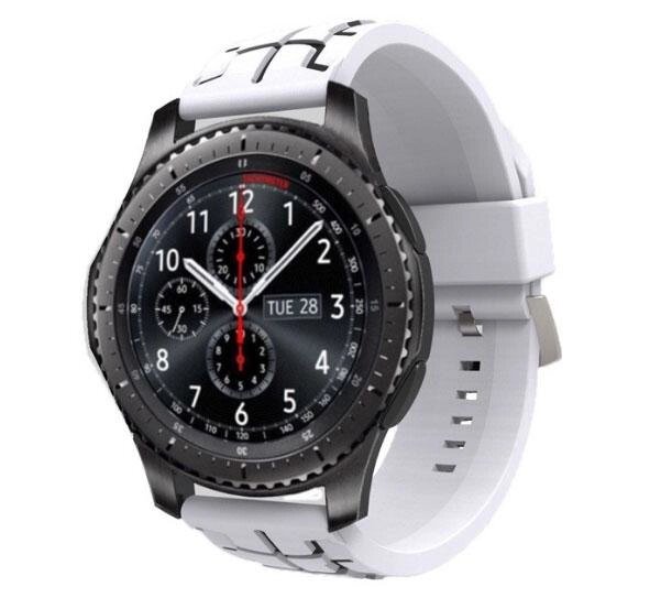 Силіконовий ремінець Primo Splint для годинника Samsung Gear S3 Classic SMR770 / Frontier RM760 White & Black від компанії Інтернет-магазин "FotoUSB" - фото 1