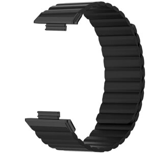 Силіконовий магнітний ремінець Primolux Magnet для для фітнес браслета Huawei Watch Fit 2 - Black