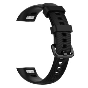 Силіконовий ремінець Primo для фітнес-браслета Huawei Honor Band 4/5 - Black