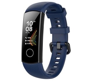 Силіконовий ремінець Primo для фітнес-браслета Huawei Honor Band 4/5 - Dark Blue