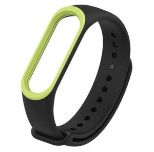 Силіконовий ремінець Primo для фітнес браслета Xiaomi Mi Band 4 Black & Green