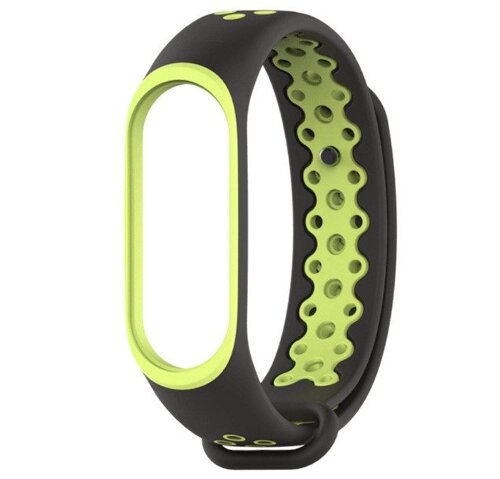 Силіконовий ремінець Primo Perfor Sport для фітнес браслета Xiaomi Mi Band 3 - Black & Green