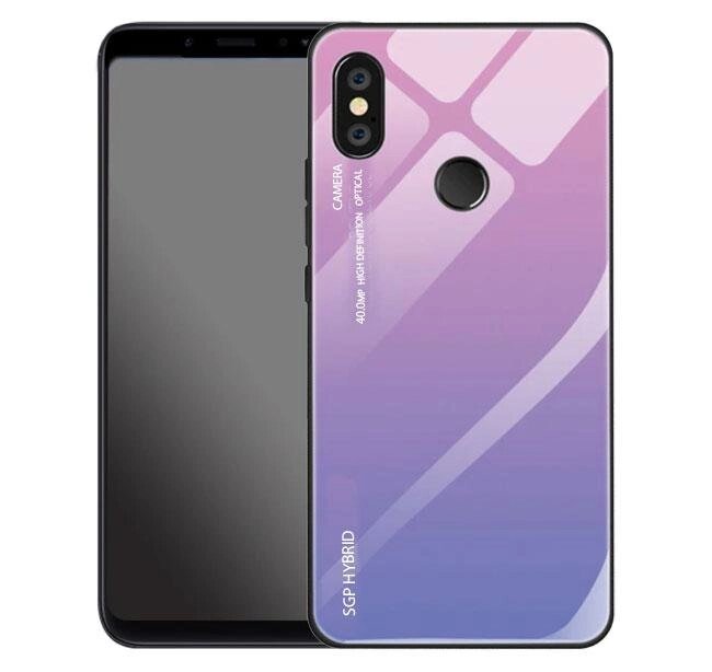 Скляний бампер Primolux Gradient Glass для Xiaomi Redmi Note 5 / Note 5 Pro - Pink від компанії Інтернет-магазин "FotoUSB" - фото 1