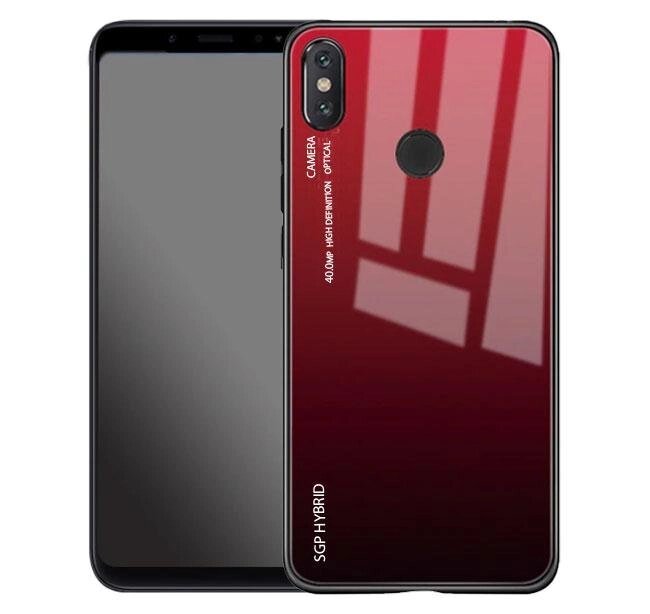 Скляний бампер Primolux Gradient Glass для Xiaomi Redmi Note 5 / Note 5 Pro - Red від компанії Інтернет-магазин "FotoUSB" - фото 1