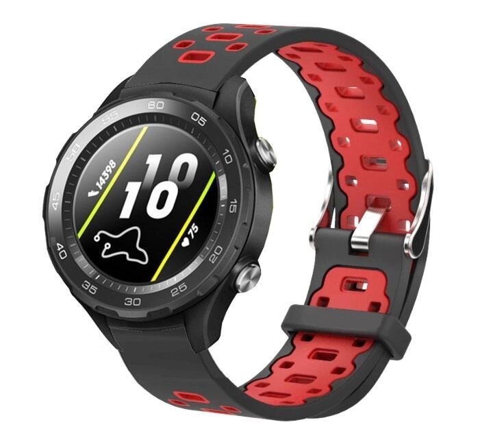 Спортивний ремінець Primo Perfor Classic для годин Huawei Watch 2 Black & Red від компанії Інтернет-магазин "FotoUSB" - фото 1