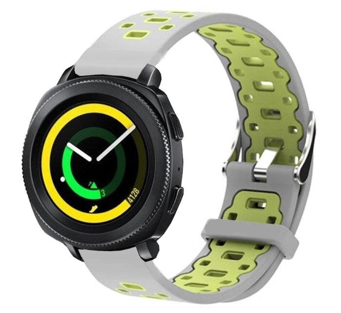 Спортивний ремінець Primo Perfor Classic для годин Samsung Gear Sport SM-R600 Grey & Green від компанії Інтернет-магазин "FotoUSB" - фото 1