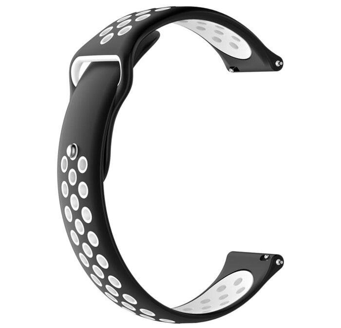 Спортивний ремінець Primo Perfor Sport для годин Huawei Watch 2 - Black & White від компанії Інтернет-магазин "FotoUSB" - фото 1