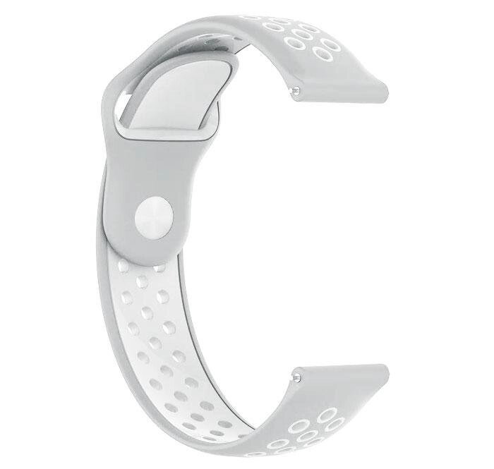 Спортивний ремінець Primo Perfor Sport для годин Huawei Watch 2 - Grey & White від компанії Інтернет-магазин "FotoUSB" - фото 1