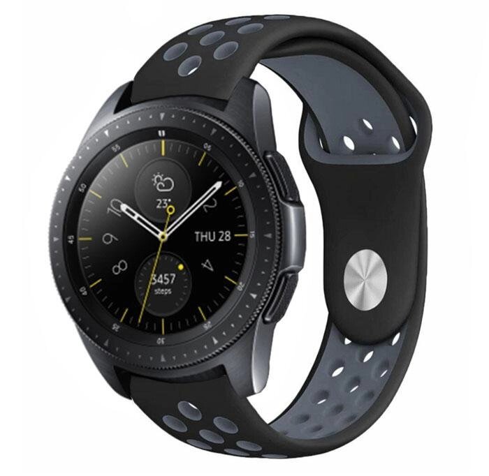 Спортивний ремінець Primo Perfor Sport для годин Samsung Galaxy Watch 42 mm (SM-R810) - Black & Grey від компанії Інтернет-магазин "FotoUSB" - фото 1