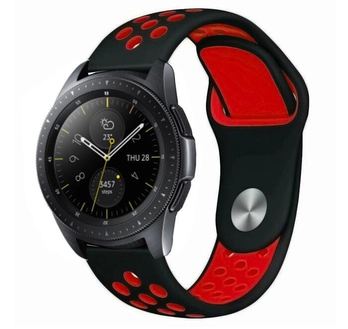 Спортивний ремінець Primo Perfor Sport для годин Samsung Galaxy Watch 42 mm (SM-R810) - Black & Red від компанії Інтернет-магазин "FotoUSB" - фото 1