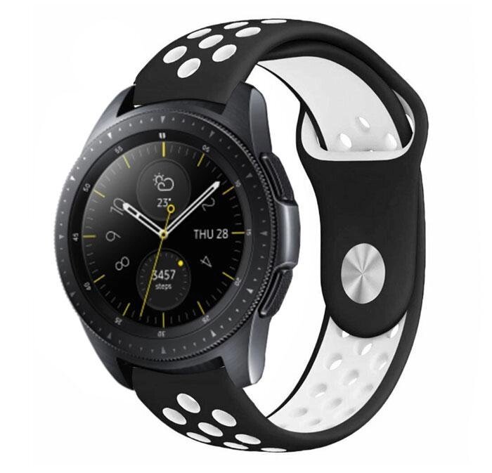 Спортивний ремінець Primo Perfor Sport для годин Samsung Galaxy Watch 42 mm (SM-R810) - Black & White від компанії Інтернет-магазин "FotoUSB" - фото 1