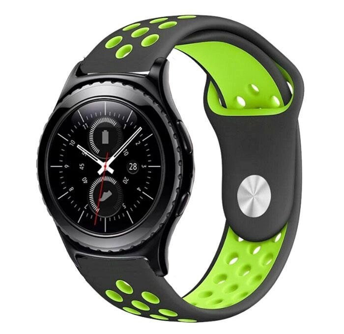 Спортивний ремінець Primo Perfor Sport для годин Samsung Gear S2 Classic SM-R372 / R735 - Black & Green від компанії Інтернет-магазин "FotoUSB" - фото 1