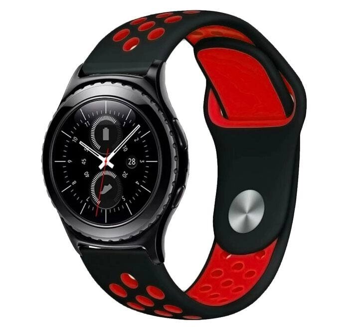 Спортивний ремінець Primo Perfor Sport для годин Samsung Gear S2 Classic SM-R372 / R735 - Black & Red від компанії Інтернет-магазин "FotoUSB" - фото 1