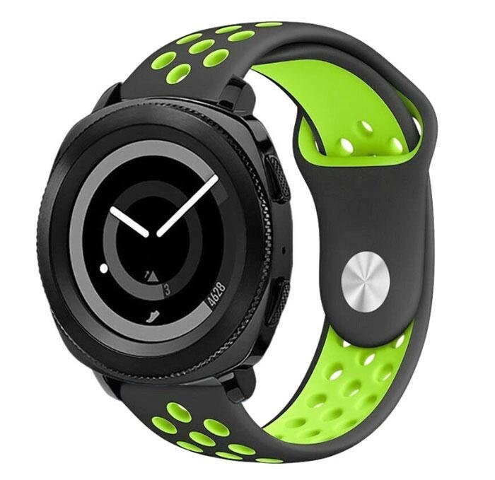 Спортивний ремінець Primo Perfor Sport для годин Samsung Gear Sport SM-R600 - Black & Green від компанії Інтернет-магазин "FotoUSB" - фото 1