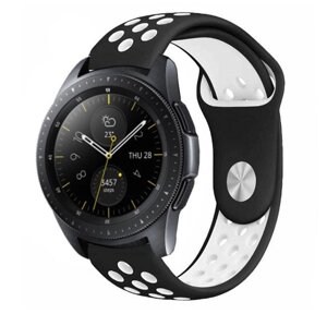 Спортивний ремінець Primo Perfor Sport для годин Samsung Galaxy Watch 42 mm (SM-R810) - Black & White
