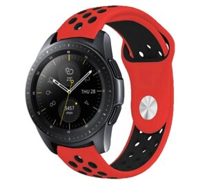 Спортивний ремінець Primo Perfor Sport для годин Samsung Galaxy Watch 42 mm (SM-R810) - Red & Black