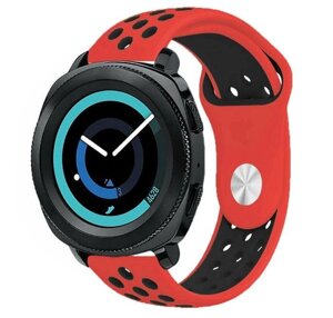 Спортивний ремінець Primo Perfor Sport для годин Samsung Gear Sport SM-R600 - Red & Black