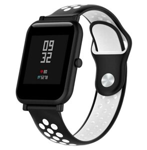 Спортивний ремінець Primolux Perfor Sport для годинника Xiaomi Amazfit Bip/Amazfit BipGTS/Amazfit Bip Lite - Black&White