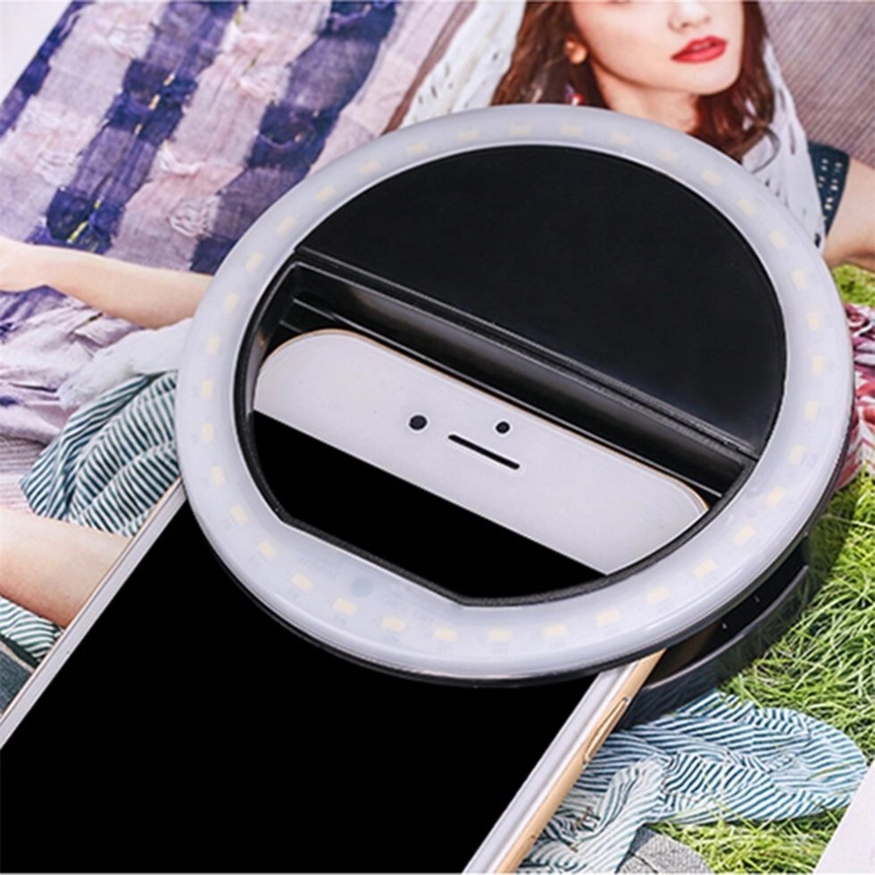 Світлодіодне кільце для Селфі Primo XJ-01 (Selfie Ring Light) - Black від компанії Інтернет-магазин "FotoUSB" - фото 1