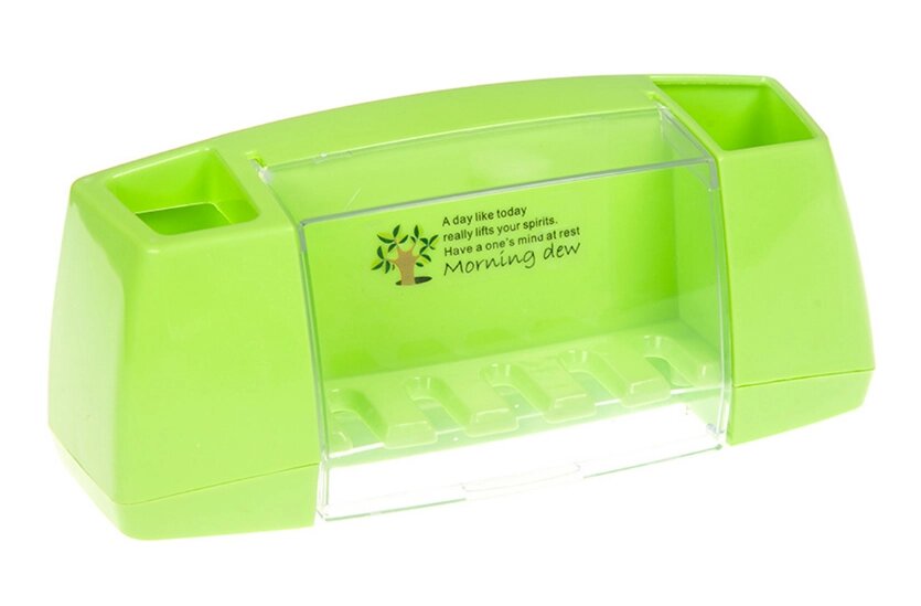 Тримач зубних щіток і пасти Primo Morning Dew - Green від компанії Інтернет-магазин "FotoUSB" - фото 1