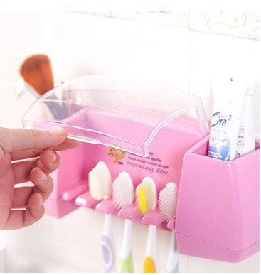 Тримач зубних щіток і пасти Primo Morning Dew Pink від компанії Інтернет-магазин "FotoUSB" - фото 1