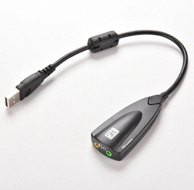 Універсальна USB звукова карта з проводом (Sound Card Adapter) від компанії Інтернет-магазин "FotoUSB" - фото 1