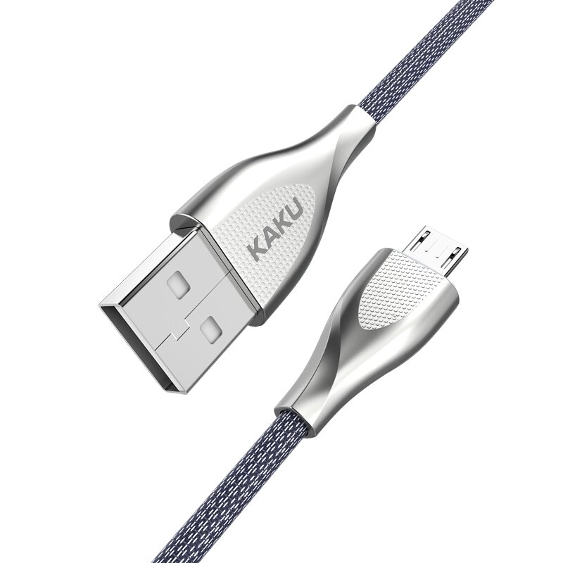 USB кабель Kaku KSC-038 USB - Micro USB 1m - Silver від компанії Інтернет-магазин "FotoUSB" - фото 1