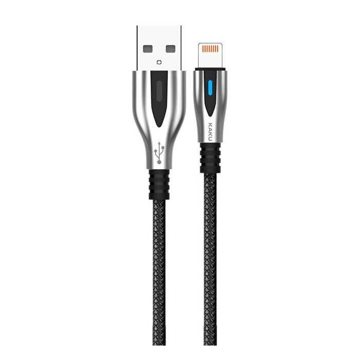 USB кабель Kaku KSC-097 USB - Lightning 1.2m з індикатором - Black від компанії Інтернет-магазин "FotoUSB" - фото 1