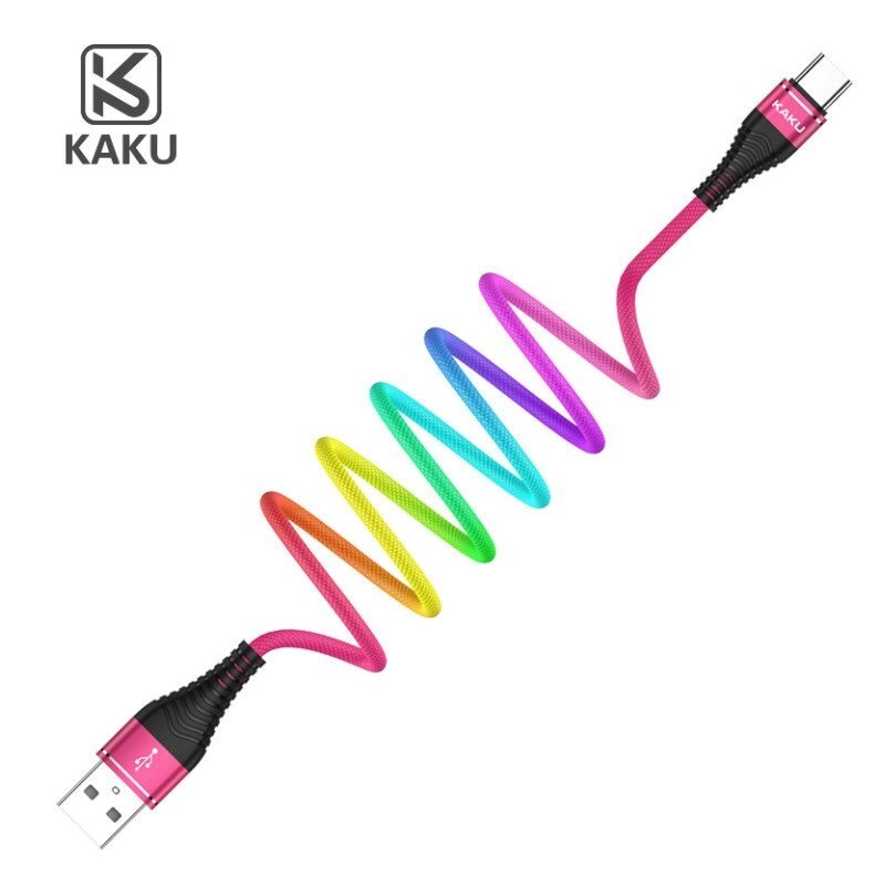 USB кабель Kaku KSC-109 Lightning 3.2A / 1.2m - Rainbow від компанії Інтернет-магазин "FotoUSB" - фото 1