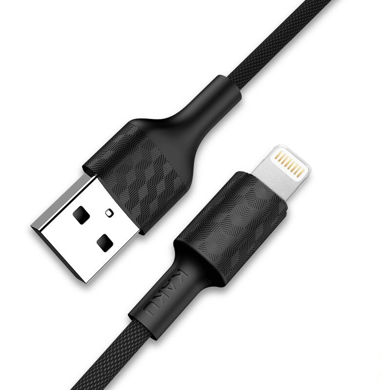 USB кабель Kaku KSC-113 USB - Lightning 1m - Black від компанії Інтернет-магазин "FotoUSB" - фото 1