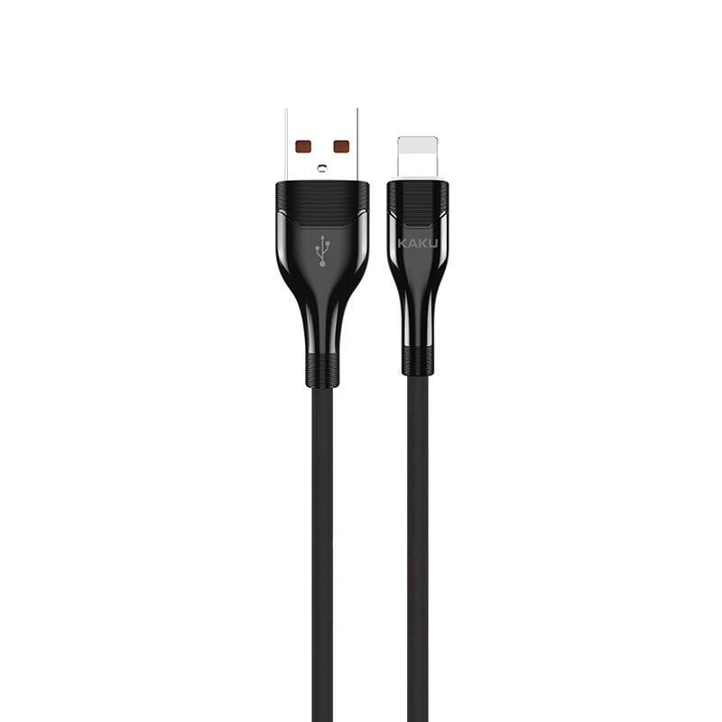 USB кабель Kaku KSC-223 USB - Lightning 1.2m з підсвічуванням - Black від компанії Інтернет-магазин "FotoUSB" - фото 1