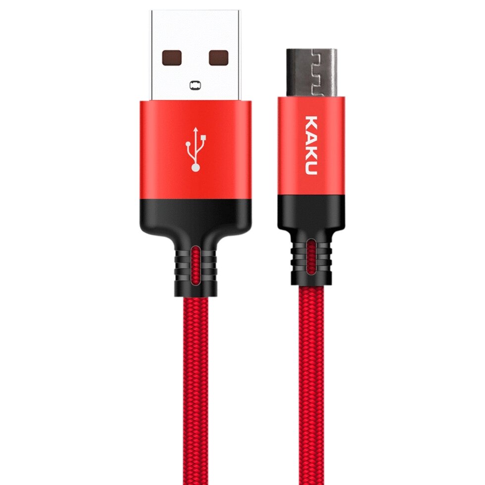 USB кабель Kaku KSC-283 USB - Micro USB 1m - Red від компанії Інтернет-магазин "FotoUSB" - фото 1