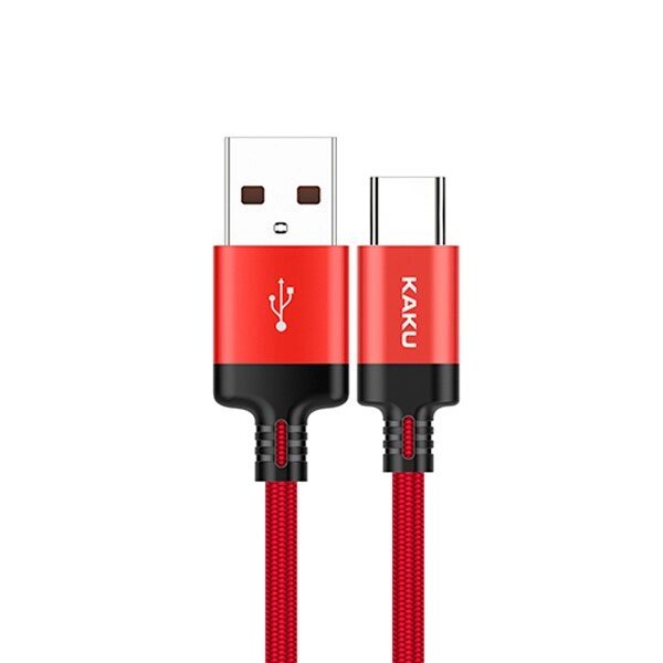 USB кабель Kaku KSC-283 USB - Type-C 1m - Red від компанії Інтернет-магазин "FotoUSB" - фото 1