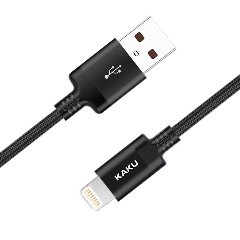 USB кабель Kaku KSC-284 USB - Lightning 2m - Black від компанії Інтернет-магазин "FotoUSB" - фото 1