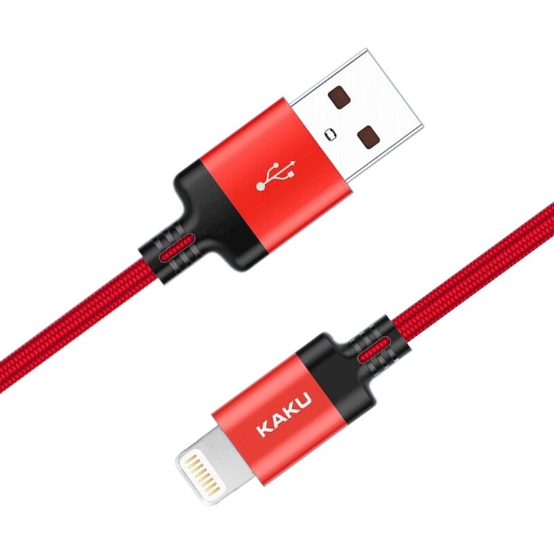 USB кабель Kaku KSC-284 USB - Lightning 2m - Red від компанії Інтернет-магазин "FotoUSB" - фото 1