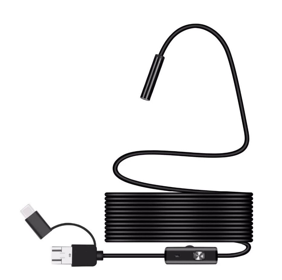 USB камера гнучкий ендоскоп Primo 5.5mm / 2m Type-C / MicroUSB для телефону Android від компанії Інтернет-магазин "FotoUSB" - фото 1