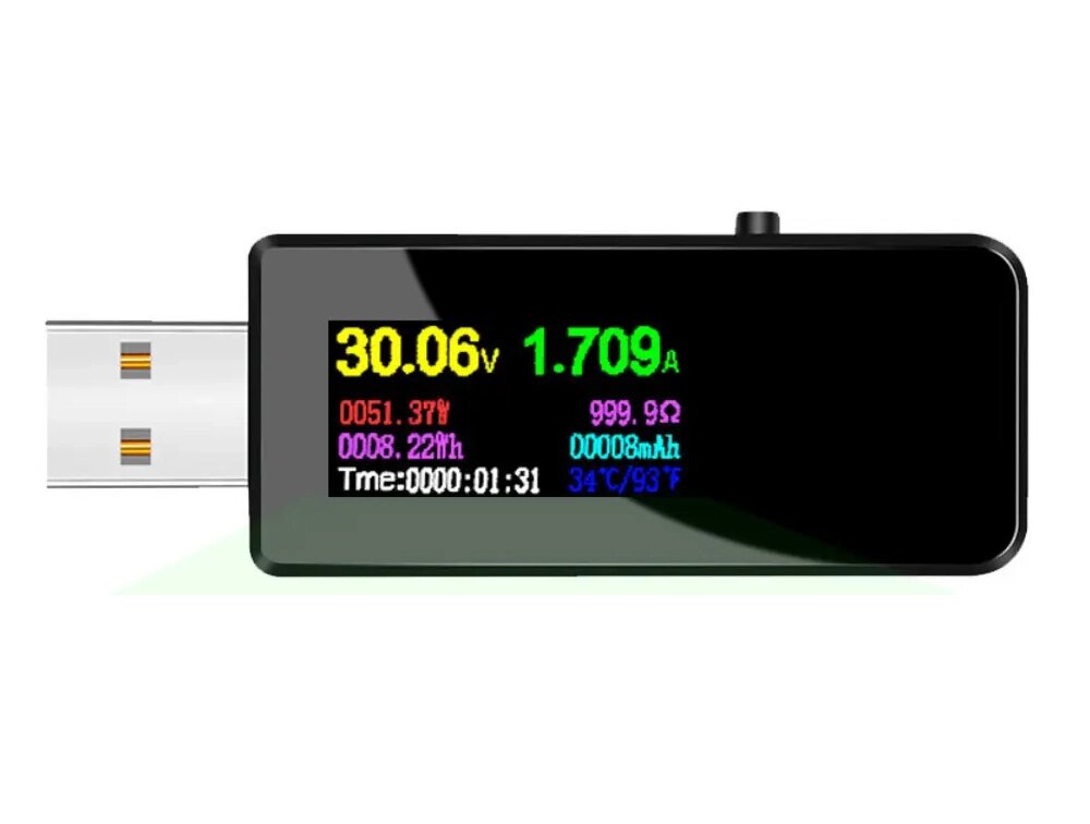 USB тестер Primo KWS-MX18 + навантажувальний резистор 1A / 2A / 3A від компанії Інтернет-магазин "FotoUSB" - фото 1