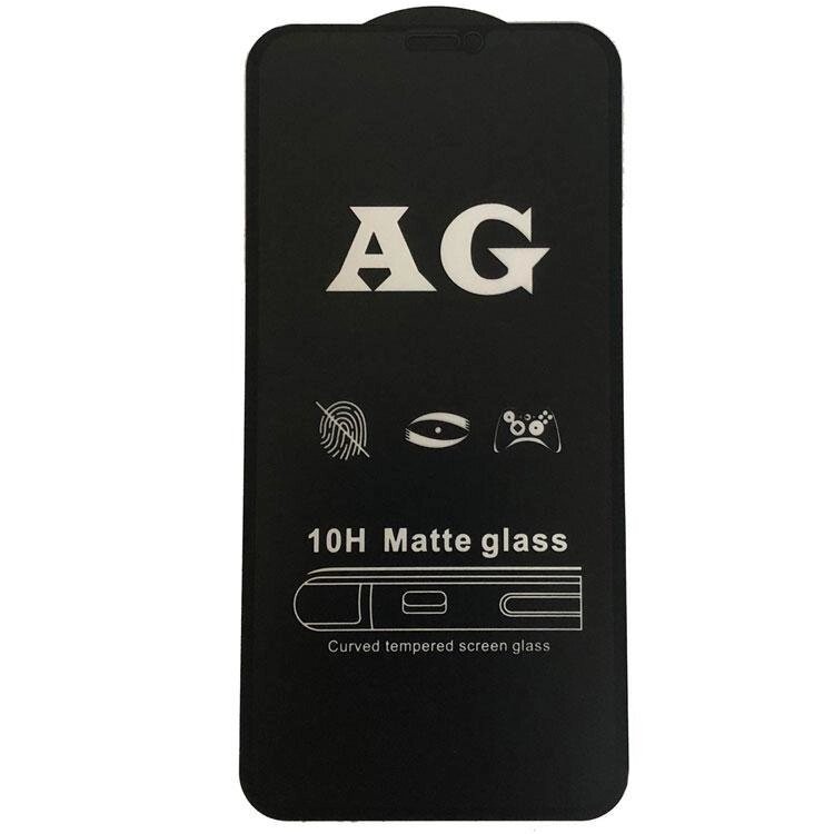 Захисне скло Full Glue Matte для Apple iPhone X / iPhone Xs / iPhone 11 Pro - Black від компанії Інтернет-магазин "FotoUSB" - фото 1