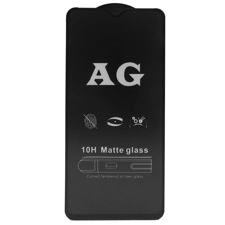 Захисне скло Full Glue Matte для телефону Samsung Galaxy A10 / M10 2019 (SM-A105 / SM-M105) - Black від компанії Інтернет-магазин "FotoUSB" - фото 1