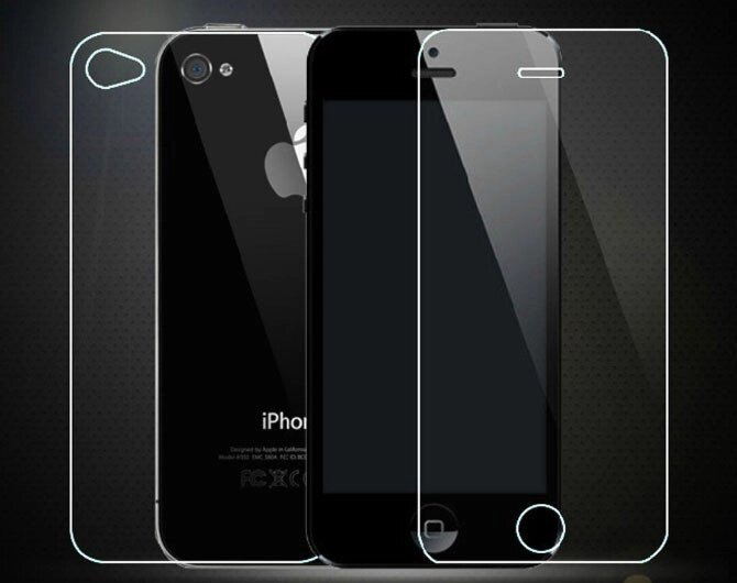 Захисне скло (переднє + заднє) для Apple iPhone 4 / 4S від компанії Інтернет-магазин "FotoUSB" - фото 1