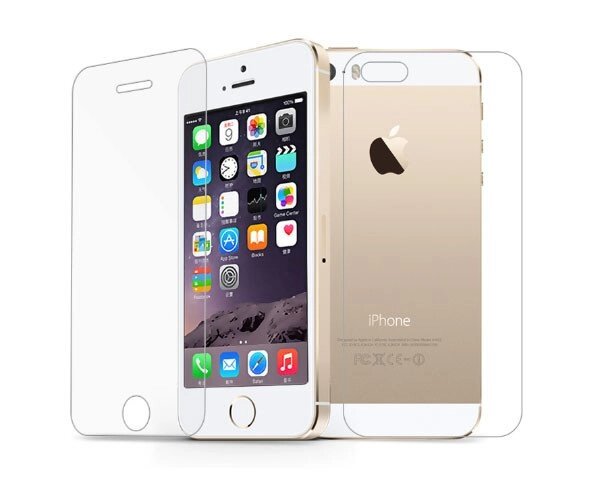 Захисне скло (переднє + заднє) для Apple iPhone 5 / 5S / 5SE від компанії Інтернет-магазин "FotoUSB" - фото 1