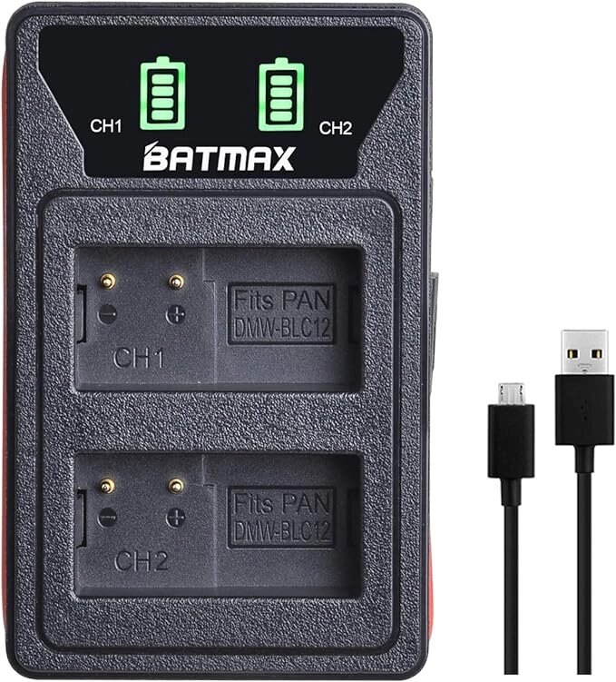 Зарядний пристрій Batmax для акумулятора Panasonic DMW-BLC12 аналог (DE-A79B) від компанії Інтернет-магазин "FotoUSB" - фото 1