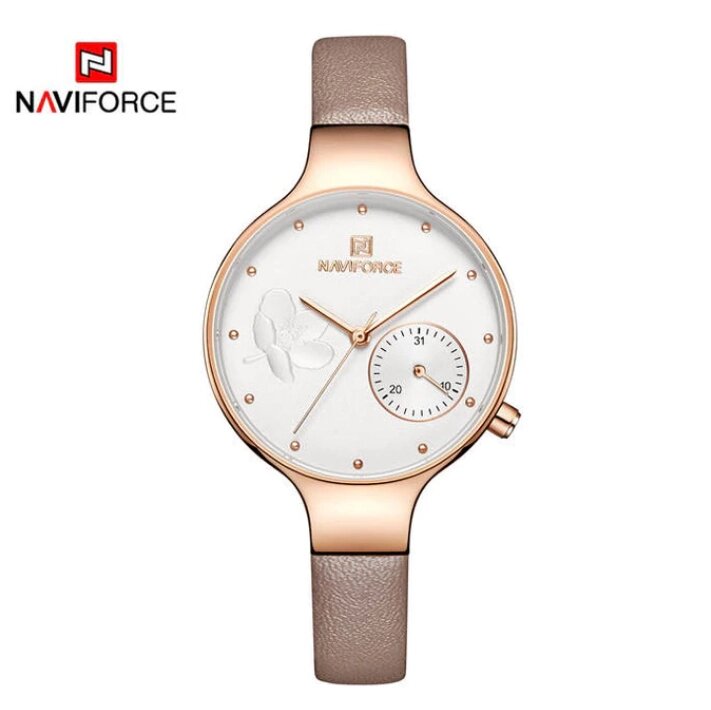 Жіночі наручні кварцові годинники Naviforce NF5001-RGWPG від компанії Інтернет-магазин "FotoUSB" - фото 1